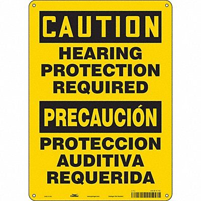 CONDOR 465Y74 Safety Sign 14 inx10 in Aluminum