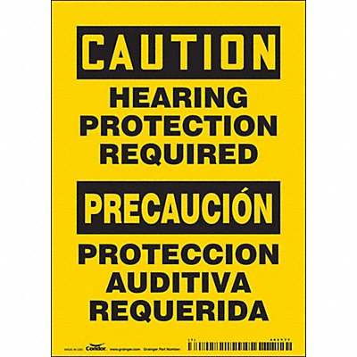 CONDOR 465Y77 Safety Sign 7 inx5 in Vinyl