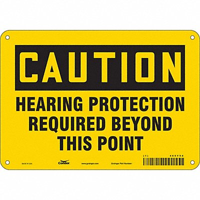 CONDOR 465Y94 Safety Sign 7 inx10 in Polyethylene