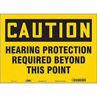 CONDOR 465Z02 Safety Sign 10 inx14 in Vinyl