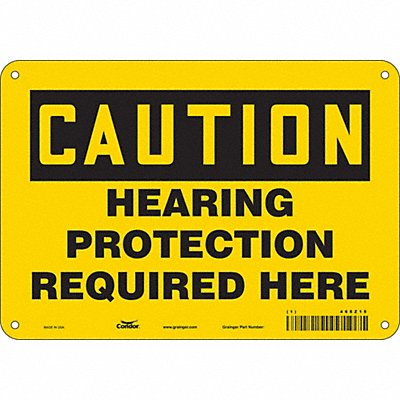 CONDOR 465Z15 Safety Sign 7 in x 10 in Aluminum