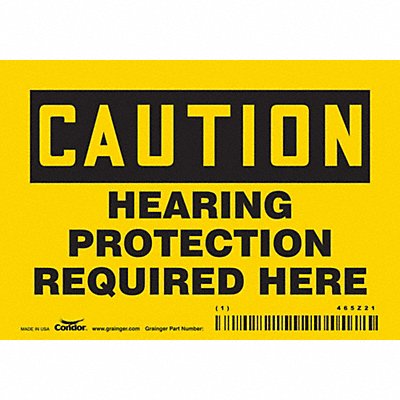 CONDOR 465Z21 Safety Sign 3.5in x 5in Vinyl