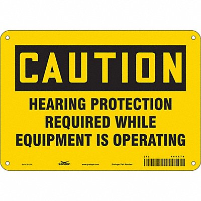 CONDOR 465Z78 Safety Sign 7 inx10 in Polyethylene
