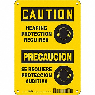 CONDOR 465Z83 Safety Sign 10 inx7 in Aluminum