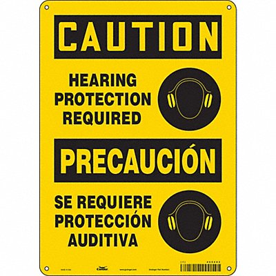 CONDOR 465Z84 Safety Sign 14 inx10 in Aluminum