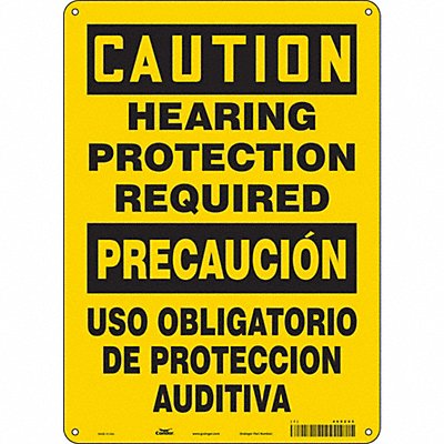 CONDOR 465Z95 Safety Sign 14 in x 10 in Aluminum
