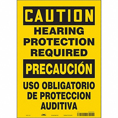 CONDOR 466A02 Safety Sign 14 in x 10 in Vinyl