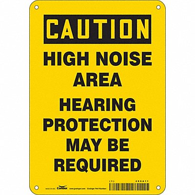 CONDOR 466A11 Safety Sign 10 inx7 in Aluminum