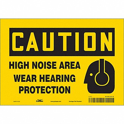 CONDOR 466A22 Safety Sign 7 inx10 in Vinyl