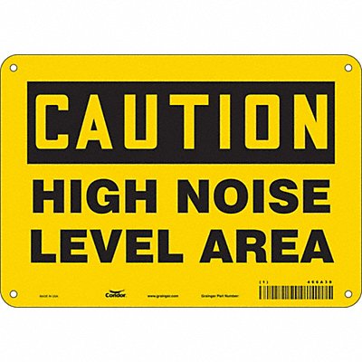 CONDOR 466A39 Safety Sign 7 inx10 in Vinyl