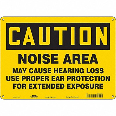 CONDOR 466A60 Safety Sign 10 inx14 in Polyethylene