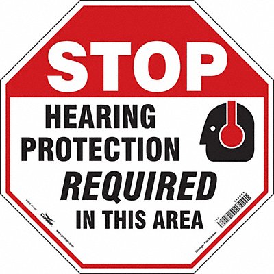 CONDOR 466G66 Safety Sign 24 in x 24 in Aluminum