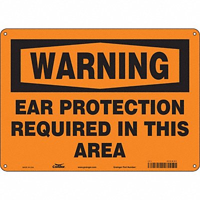 CONDOR 466G85 Safety Sign 10 in x 14 in Aluminum