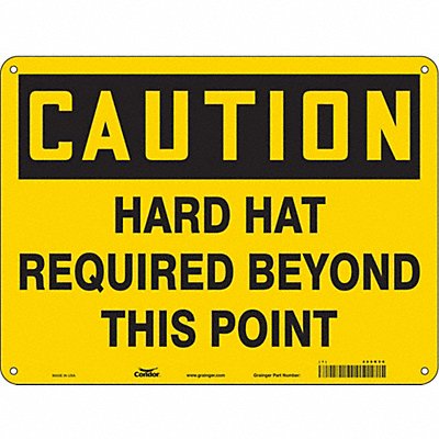 CONDOR 466K96 Safety Sign 18 in x 24 in Polyethylene