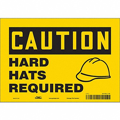 CONDOR 466L10 Safety Sign 7 inx10 in Vinyl