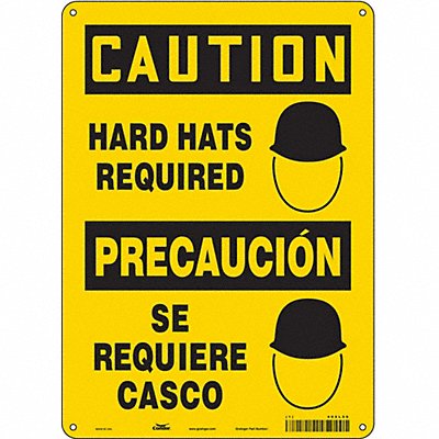 CONDOR 466L56 Safety Sign 14 inx10 in Polyethylene