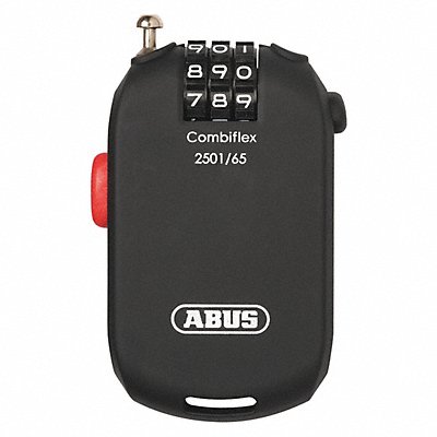 ABUS 95454 Cable Lock 25 in Steel Black