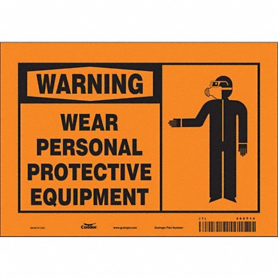 CONDOR 466T14 Safety Sign 7 inx10 in Vinyl