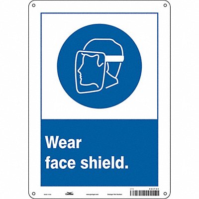 CONDOR 466T66 Safety Sign 14 inx10 in Polyethylene