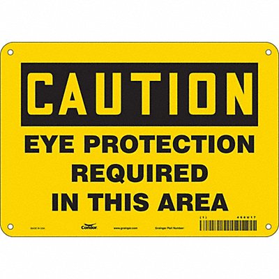 CONDOR 466U17 Safety Sign 7 in x 10 in Aluminum