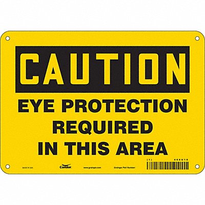 CONDOR 466U19 Safety Sign 7 inx10 in Polyethylene