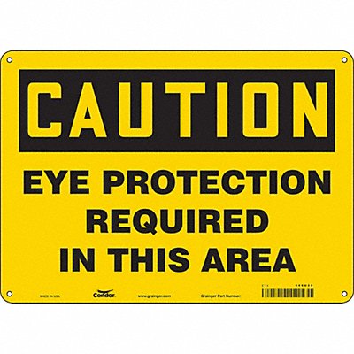 CONDOR 466U20 Safety Sign 10 inx14 in Polyethylene