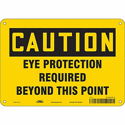 CONDOR 466U23 Safety Sign 7 in x 10 in Aluminum