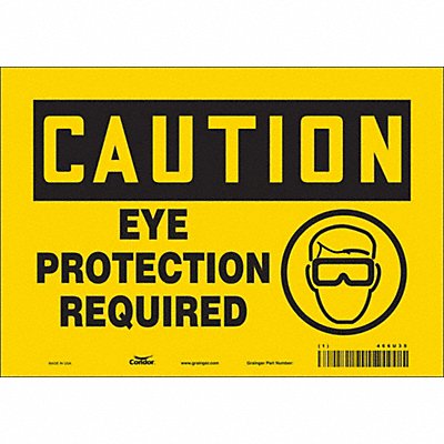 CONDOR 466U35 Safety Sign 7 inx10 in Vinyl