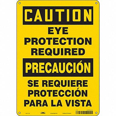 CONDOR 466U43 Safety Sign 14 inx10 in Polyethylene