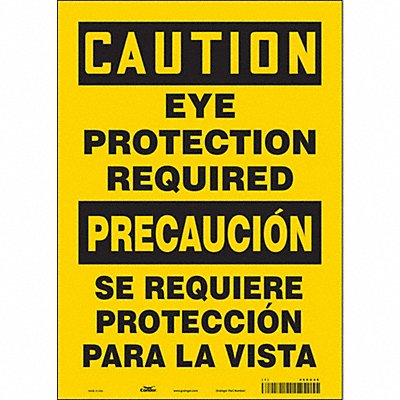 CONDOR 466U46 Safety Sign 14 in x 10 in Vinyl