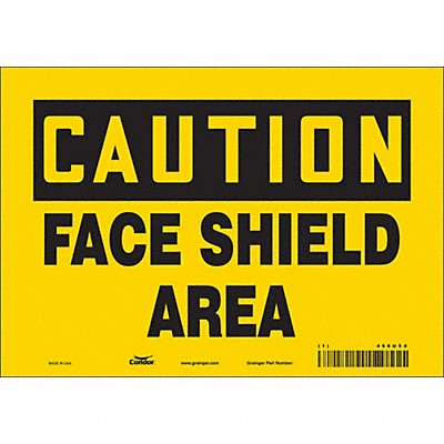 CONDOR 466U54 Safety Sign 7 in x 10 in Vinyl