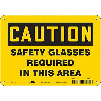 CONDOR 466V53 Safety Sign 7 inx10 in Polyethylene