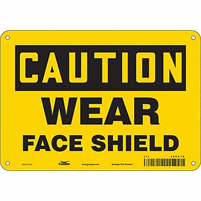CONDOR 466V78 K0312 Safety Sign 7 inx10 in Polyethylene
