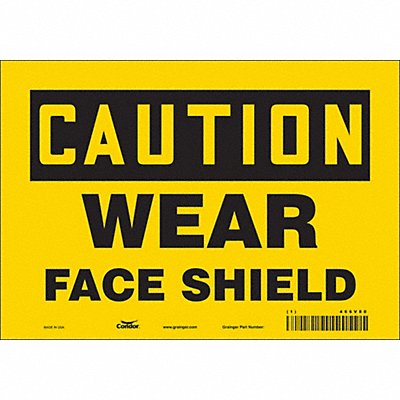 CONDOR 466V80 K0312 Safety Sign 7 in x 10 in Vinyl