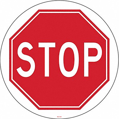 STRANCO INC FS17101 Anti-Slip Floor Sign 17 inx17 in Vinyl