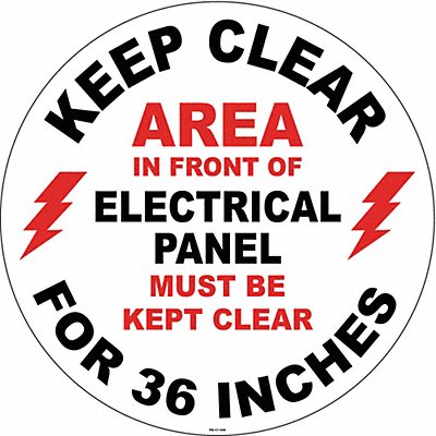 STRANCO INC FS17104 Anti-Slip Floor Sign 17 in x 17 in Vinyl