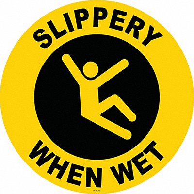 STRANCO INC FS17312 Anti-Slip Floor Sign 17 in x 17 in Vinyl