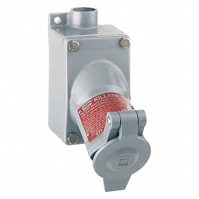 HUBBELL UGR520232QWWW Receptacle Grey 20 A 2P3W Back 1PK