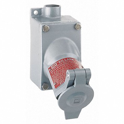 HUBBELL UGR520231QWWW Receptacle Grey 20 A 2P3W Back 1PK