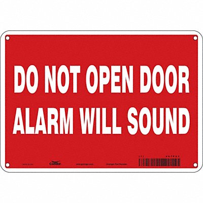 CONDOR 467P63 Safety Sign 7 in x 10 in Polyethylene