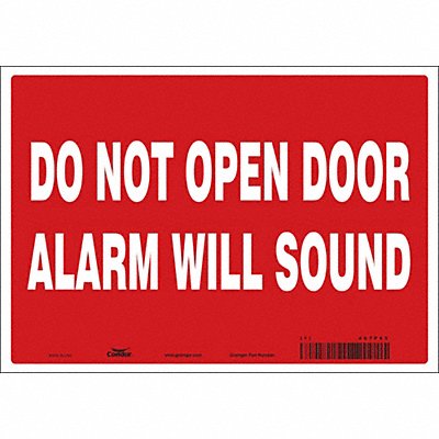 CONDOR 467P65 Safety Sign 7 in x 10 in Vinyl