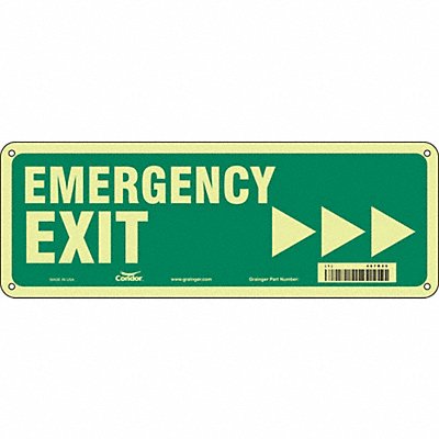 CONDOR 467R25 Safety Sign 5 in x 14 in Polyethylene