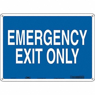 CONDOR 467R64 Safety Sign 10 in x 14 in Aluminum