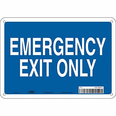 CONDOR 467R67 Safety Sign 7 in x 10 in Polyethylene