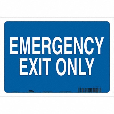 CONDOR 467R70 Safety Sign 7 in x 10 in Vinyl