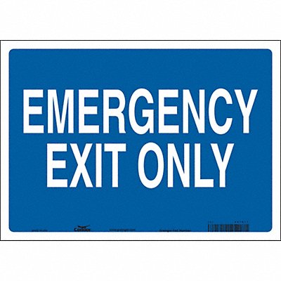 CONDOR 467R71 Safety Sign 10 in x 14 in Vinyl