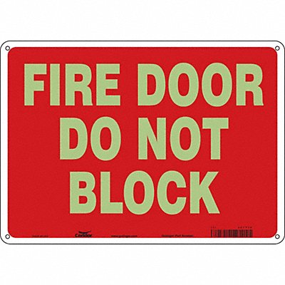 CONDOR 467T19 J7045 Safety Sign 10 in x 14 in Polyethylene