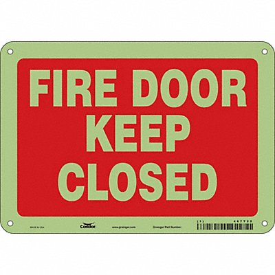 CONDOR 467T25 Safety Sign 7 in x 10 in Polyethylene