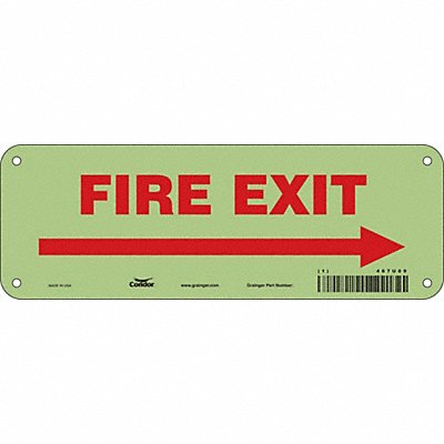 CONDOR 467U09 Safety Sign 3 1/2 x 10 in Polyethylene