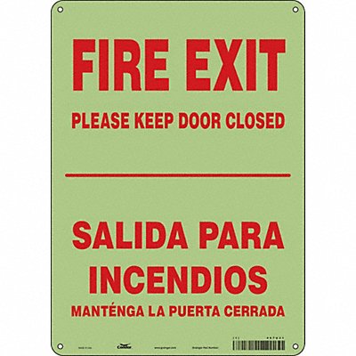 CONDOR 467U31 Safety Sign 14 in x 10 in Polyethylene